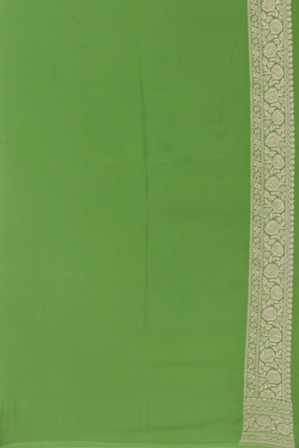 Collection of Banarasi Georgette Green Saree in a gallery layout