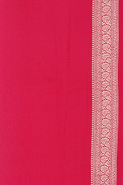 Image of Banarasi Georgette Pink Saree