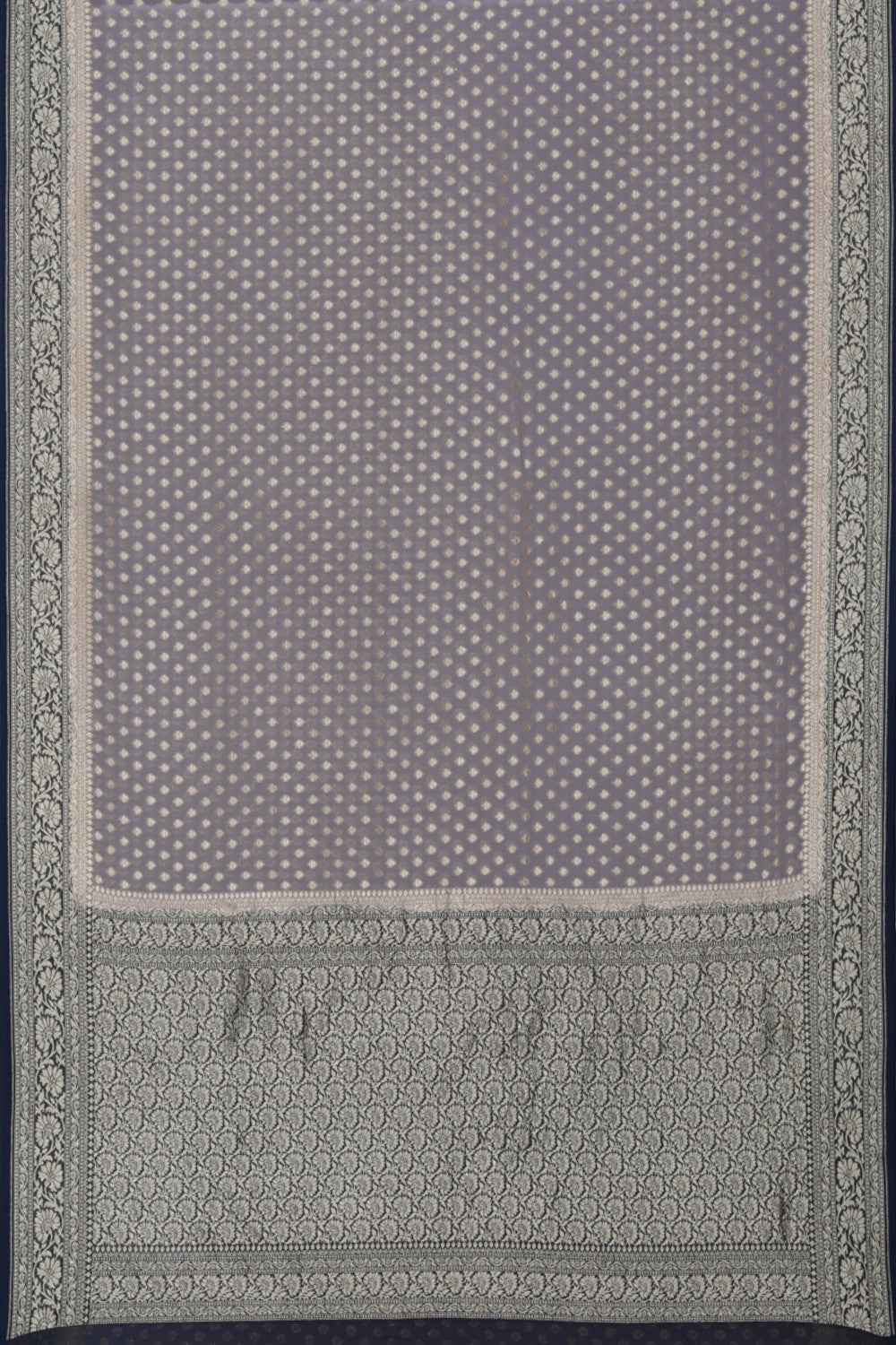 Image of Banarasi Georgette Grey Saree