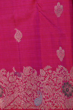 Collection of Arani Silk Pink Saree in a gallery layout