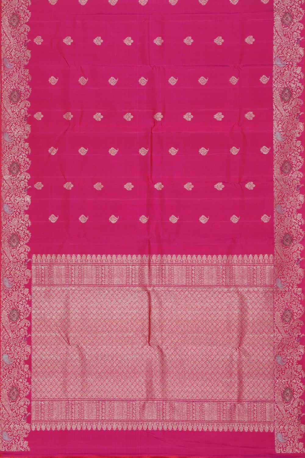 Collection of Arani Silk Pink Saree in a gallery layout