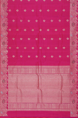 Collection of Arani Silk Pink Saree in a gallery layout