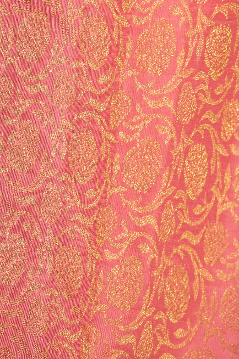 Collection of Arani Silk Brocade Pink Saree in a gallery layout