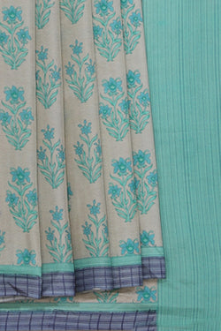 Collection of Floral Print Silk Saree in a gallery layout