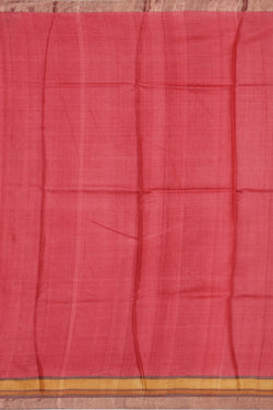 Collection of Tussar-Silk Leaf Print Saree in a gallery layout