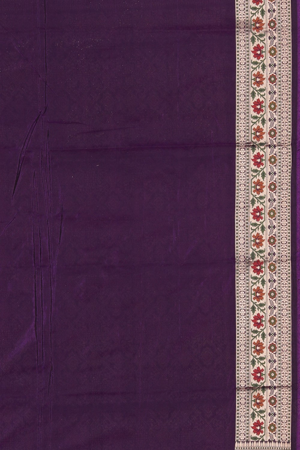 Collection of Banarasi Silk Violet Saree in a gallery layout