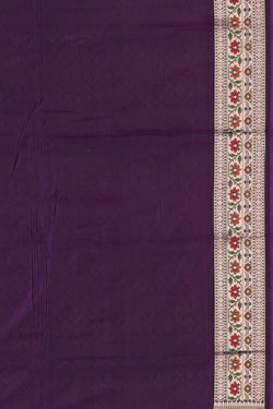 Collection of Banarasi Silk Violet Saree in a gallery layout