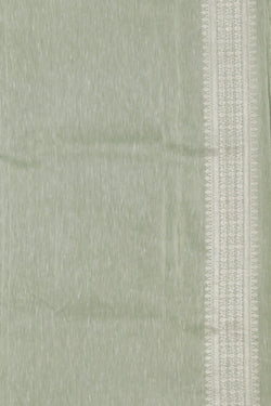 Collection of Banarasi Linen Silk Aqua Green Saree in a gallery layout