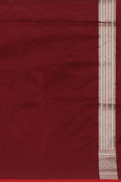 Image of Banarasi Silk Maroon Saree