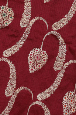 Image of Banarasi Silk Plum-Pink Saree