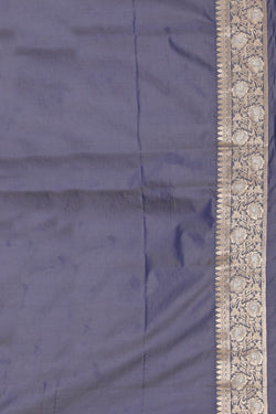 Collection of Banarasi Silk Grey Saree in a gallery layout