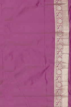 Collection of Banarasi Silk Purple Saree in a gallery layout