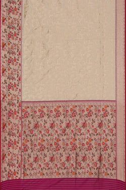 Collection of Banarasi Silk Off-White Saree in a gallery layout