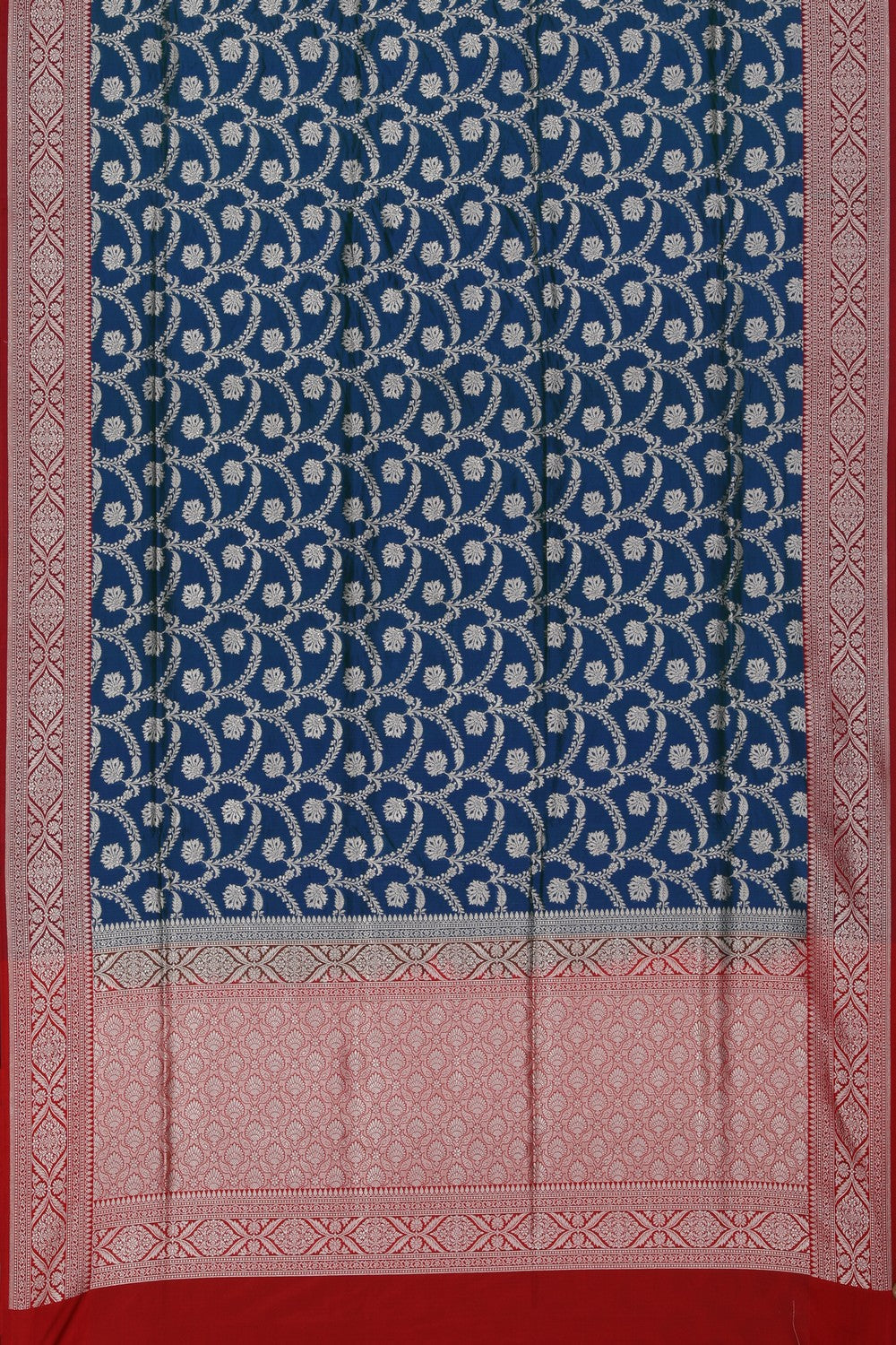 Collection of Banarasi Silk Teal Blue Saree in a gallery layout