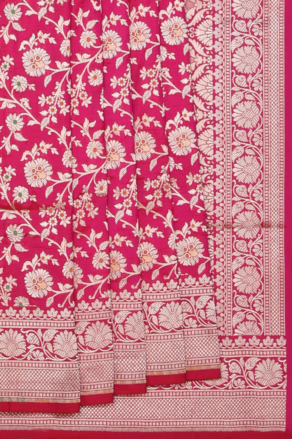 Collection of Banarasi Silk Pink Saree in a gallery layout