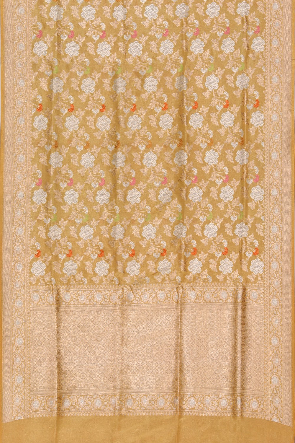 Collection of Banarasi Silk Gold Saree in a gallery layout