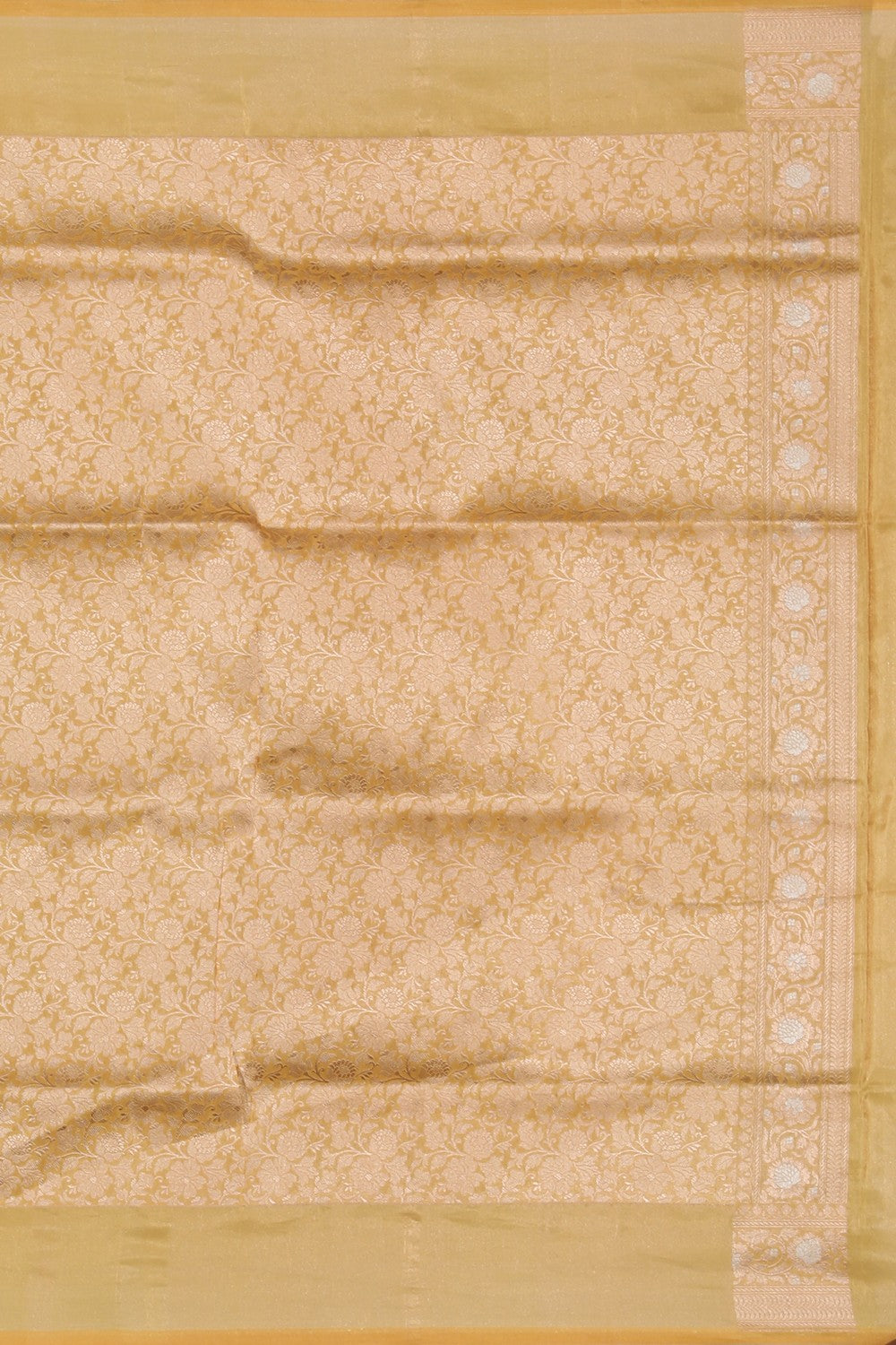 Collection of Banarasi Silk Gold Saree in a gallery layout