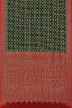 Image of Banarasi Georgette Green Saree