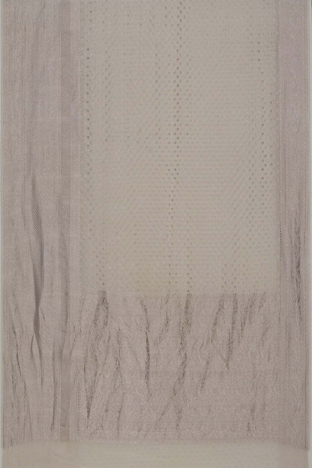 Image of Banarasi Georgette Pale-Cream Saree