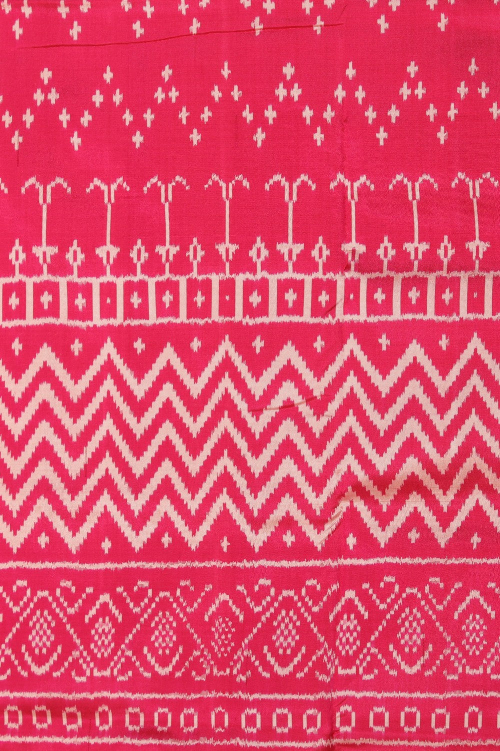 Collection of Pochampally Ikat Silk Pink Saree in a gallery layout