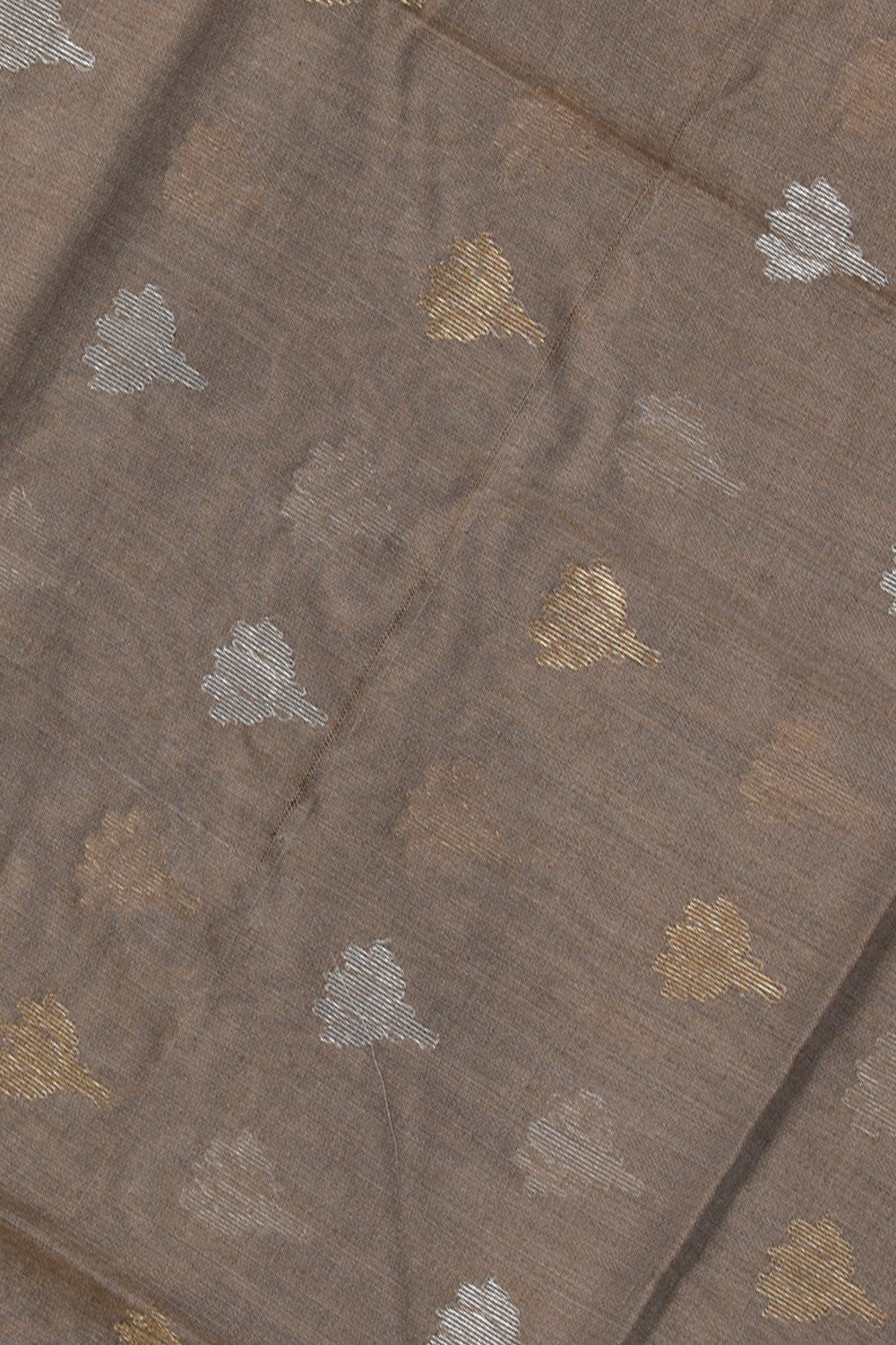 Collection of Chanderi Pastel Grey Dupatta in a gallery layout