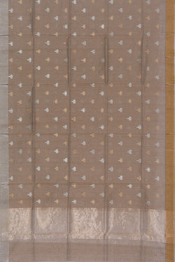 Collection of Chanderi Pastel Grey Dupatta in a gallery layout