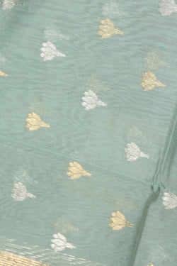 Image of Chanderi Sage Green Dupatta