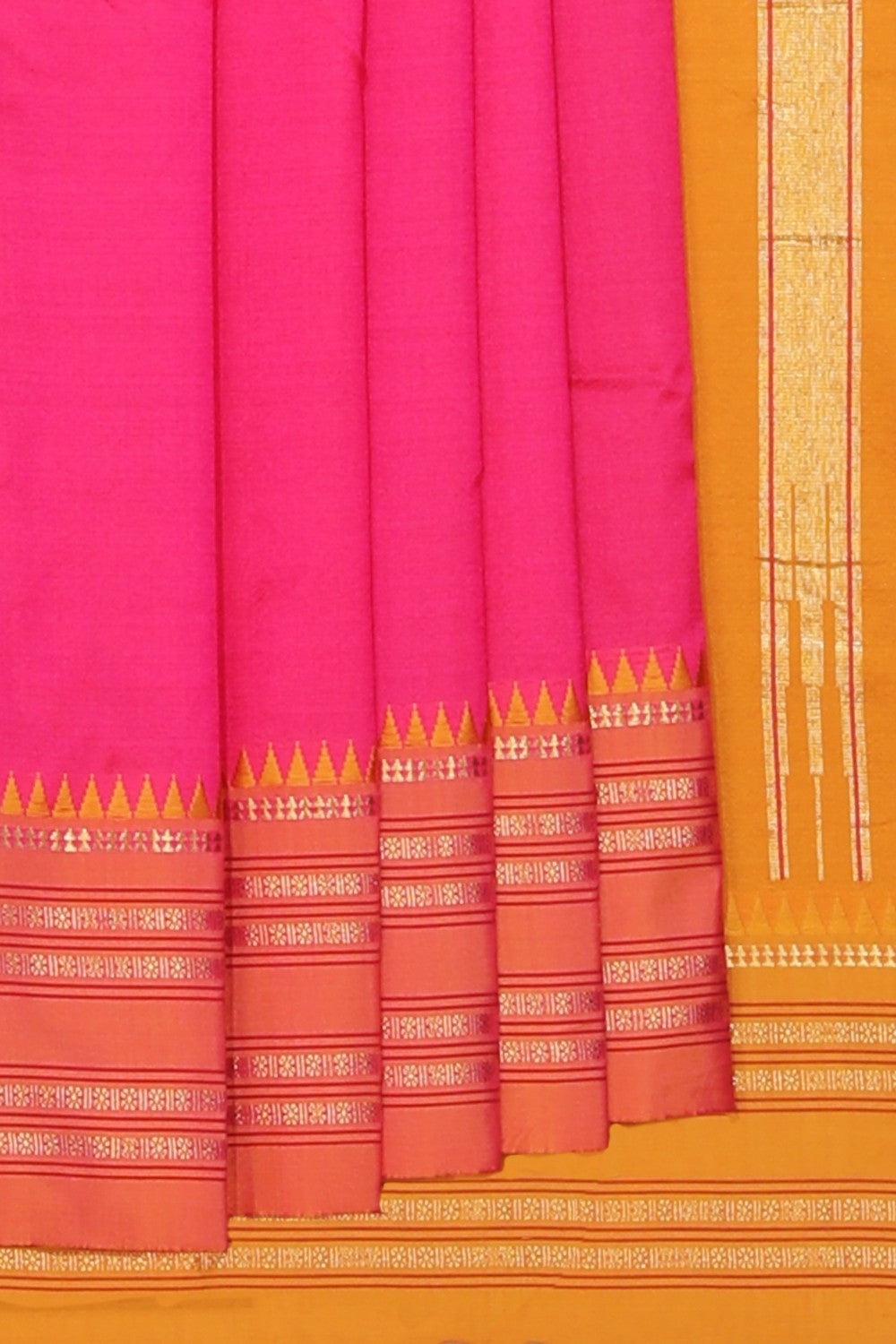 Collection of Narayanpet Pure Silk Saree in a gallery layout