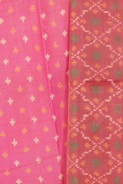 Image of Rajkot Patola Unstitched Suit With Dupatta (3 Pcs Set)