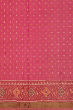 Image of Rajkot Patola Unstitched Suit With Dupatta (3 Pcs Set)