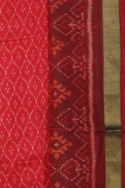 Collection of Rajkot Patola Unstitched Suit With Dupatta (3 Pcs Set) in a gallery layout