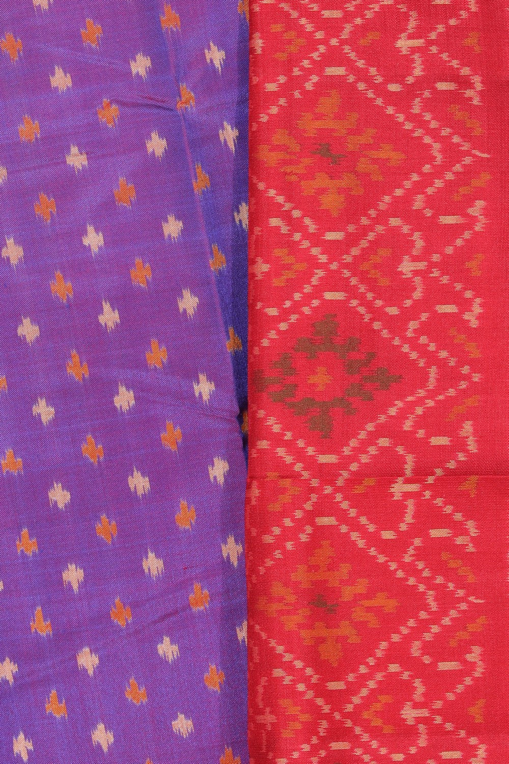 Collection of Rajkot Patola Unstitched Suit With Dupatta (3 Pcs Set) in a gallery layout