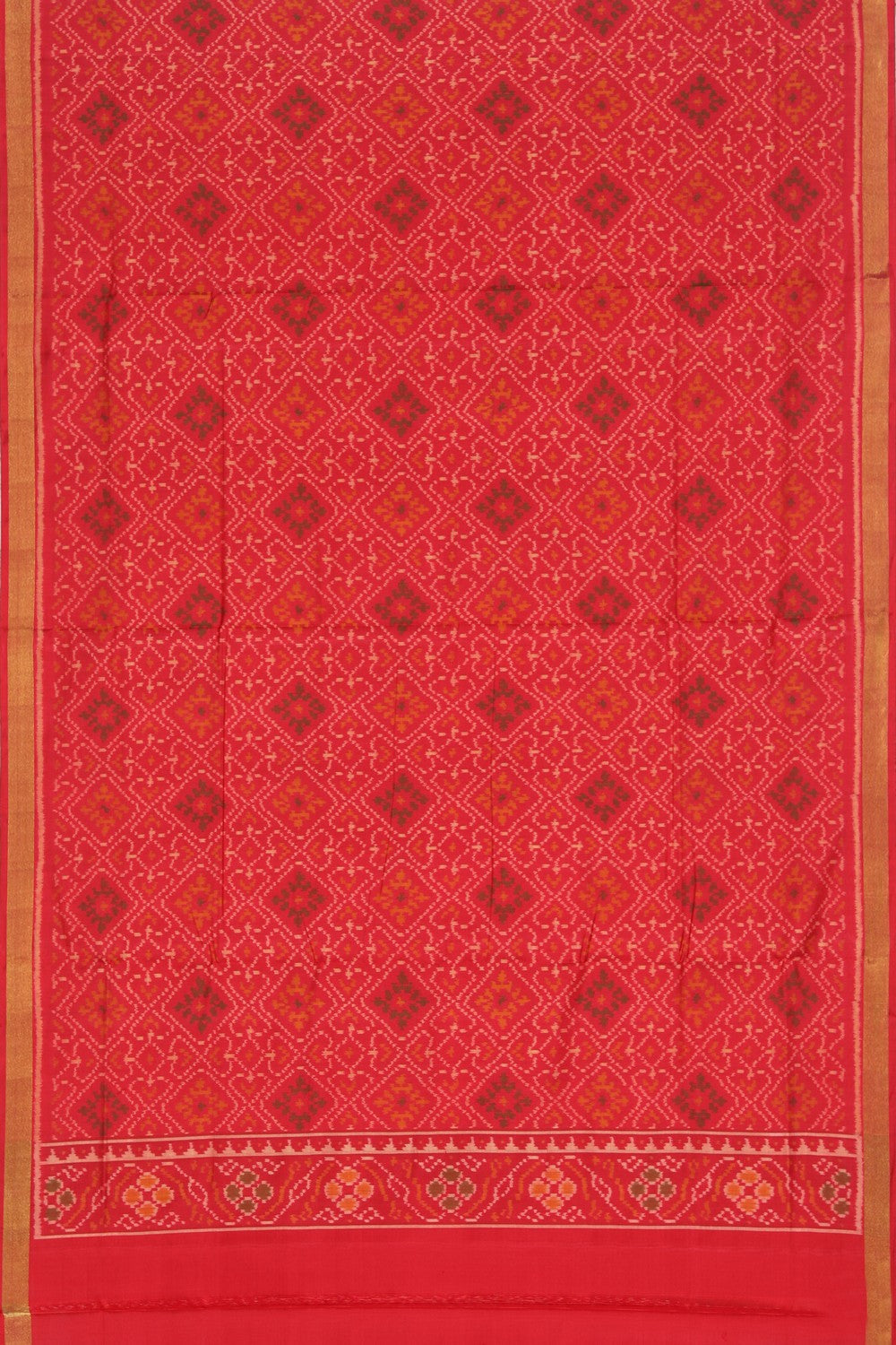 Collection of Rajkot Patola Unstitched Suit With Dupatta (3 Pcs Set) in a gallery layout