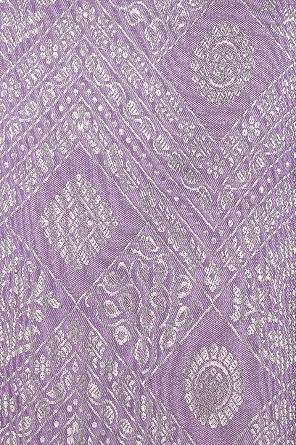 Collection of Kanchipattu Brocade Purple Saree in a gallery layout