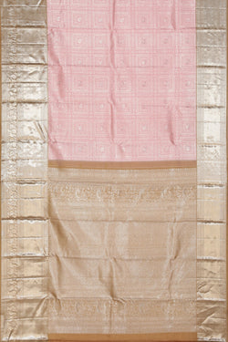 Collection of Kanchipattu Tissue Brocade Pink Saree in a gallery layout