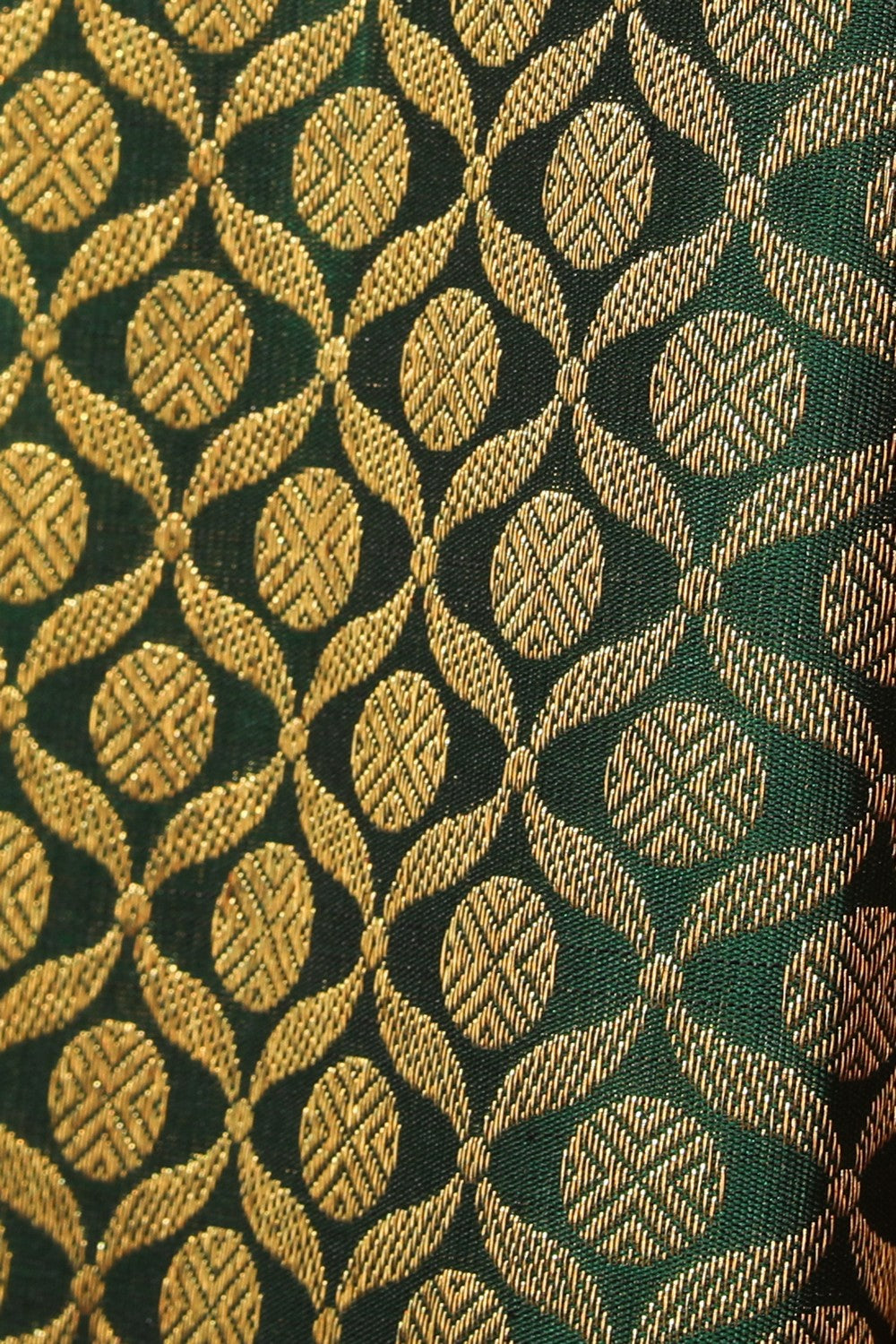 Collection of Kanchipattu Brocade Green Saree in a gallery layout