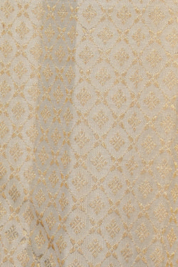 Collection of Kanchipattu Brocade Off-White Saree in a gallery layout