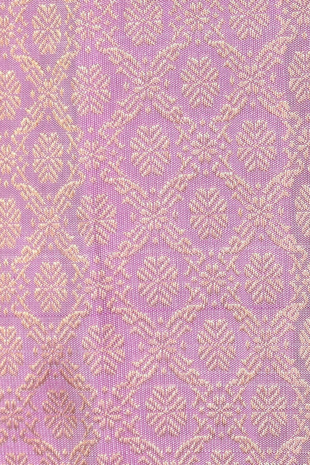 Collection of Kanchipattu Brocade Lavender Saree in a gallery layout