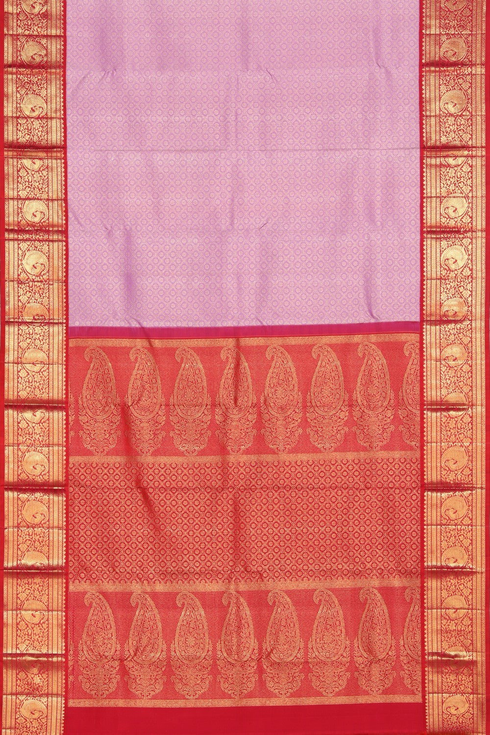 Collection of Kanchipattu Brocade Lavender Saree in a gallery layout