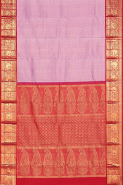 Collection of Kanchipattu Brocade Lavender Saree in a gallery layout