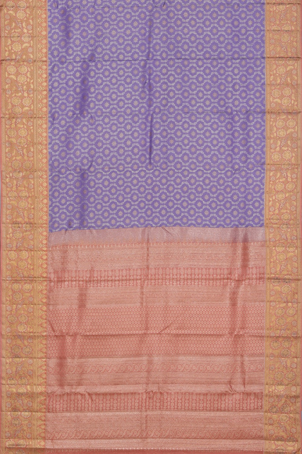 Kanchipattu Lavender Brocade Saree