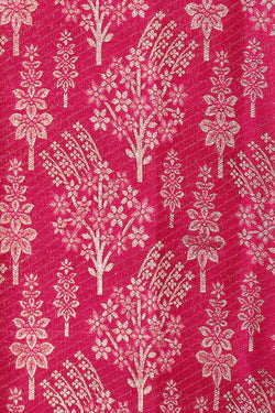 Image of Kanchipattu Rani Pink Brocade Saree