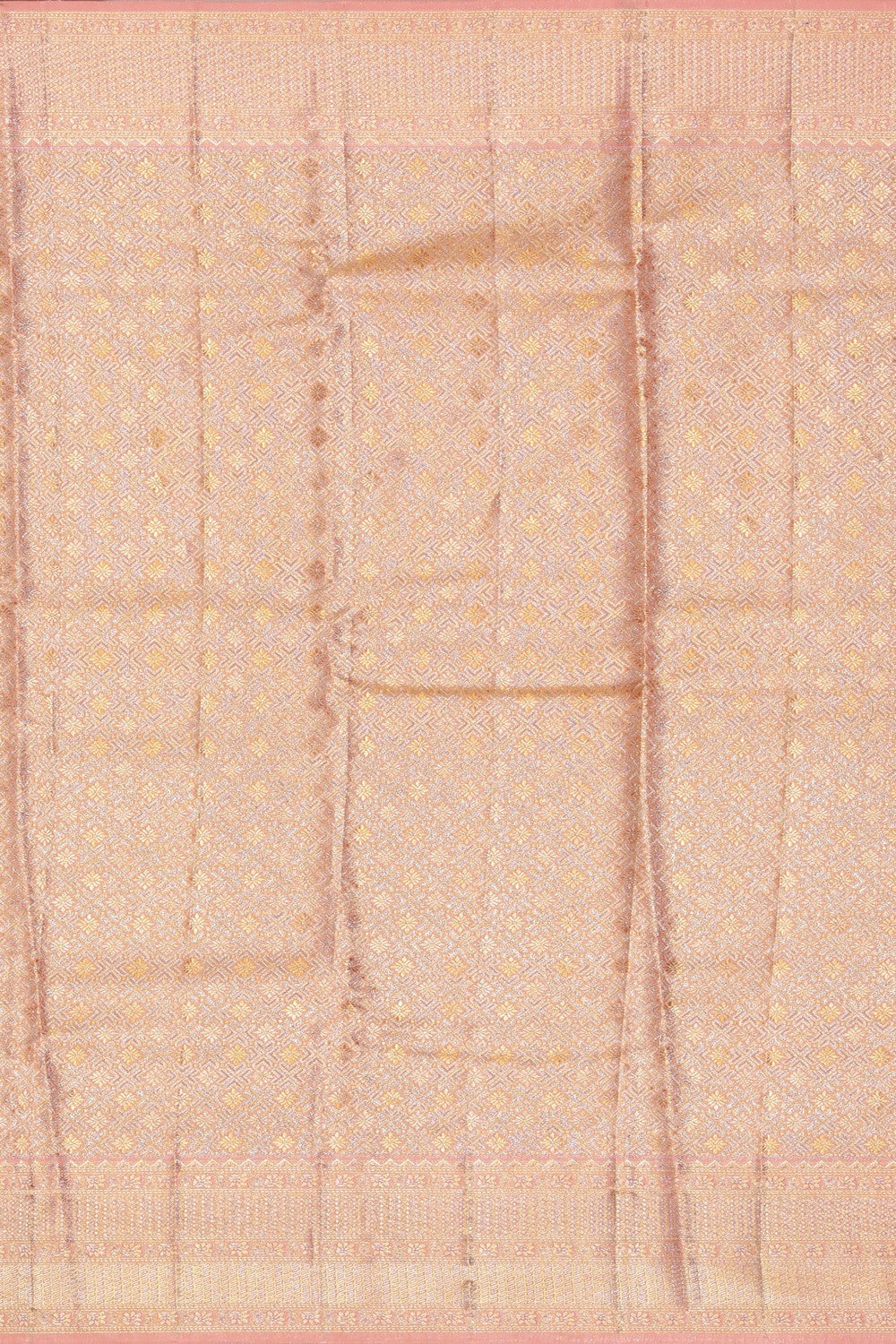 Kanchipattu Peach Brocade Saree