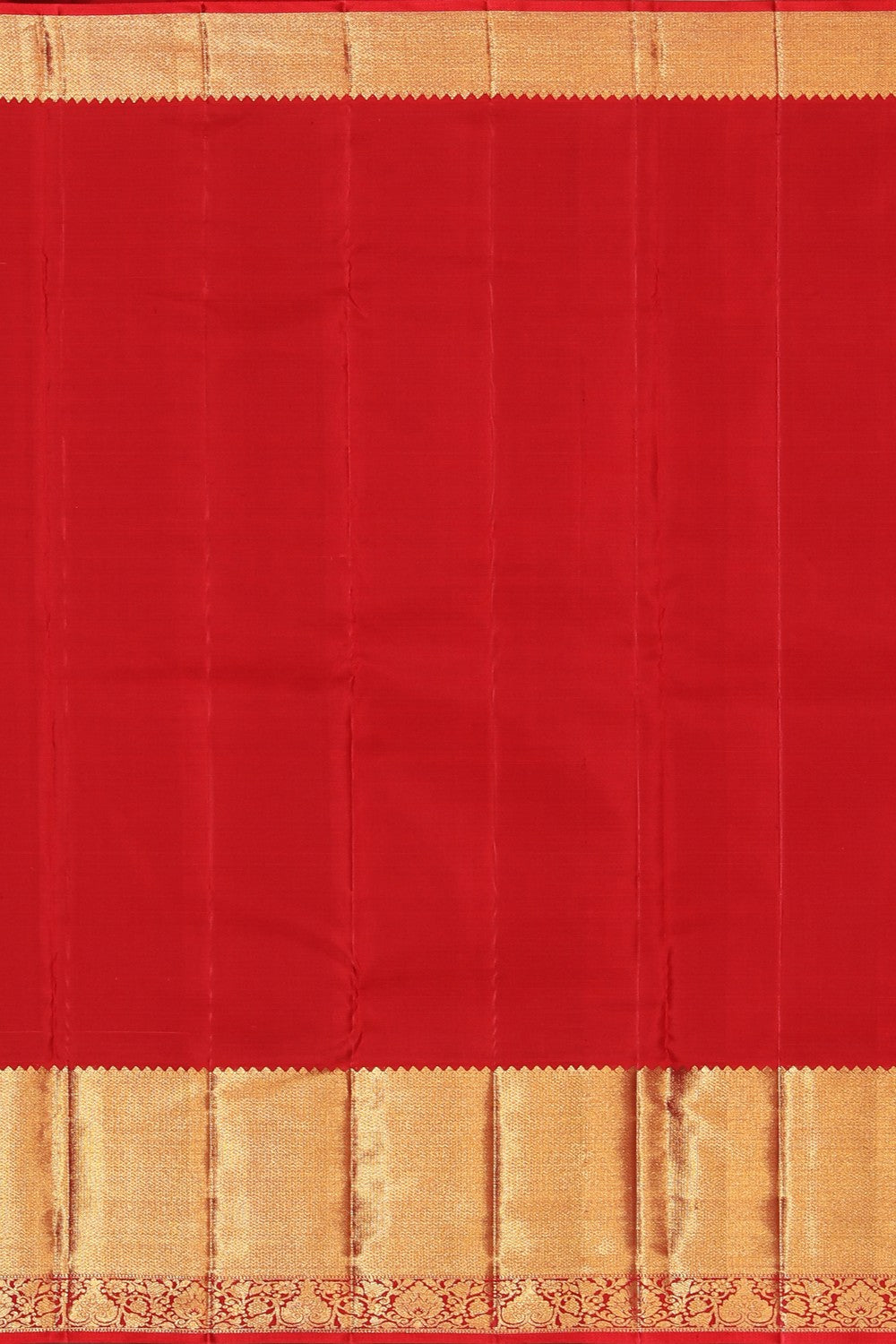 Collection of Kanchipattu Brocade Ruby Red Saree in a gallery layout