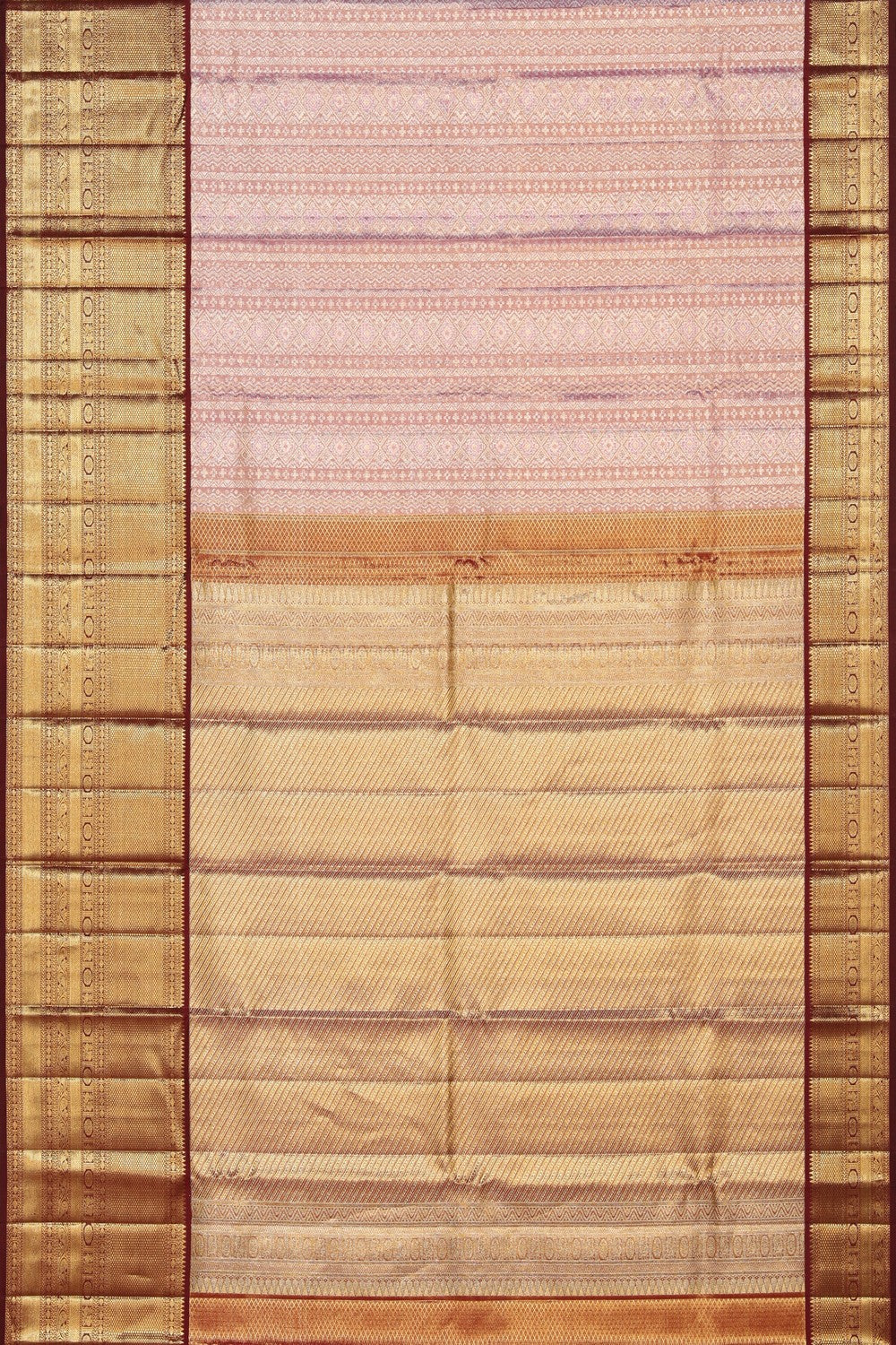 Collection of Kanchipattu Tissue Brocade Pink Saree in a gallery layout