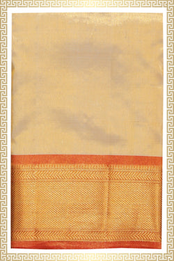 Collection of Kanchipattu Tissue Gold Dhoti With Kanduva (8 X 4) in a gallery layout