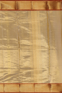 Collection of Kanchipattu Tissue Gold Dhoti With Kanduva (8 X 4) in a gallery layout