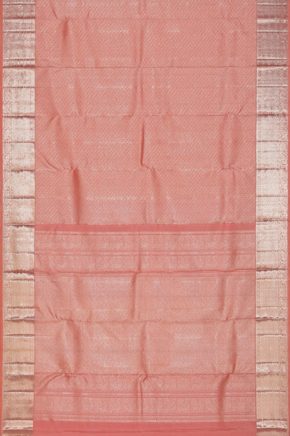 Kanchipattu Brocade Peach Saree