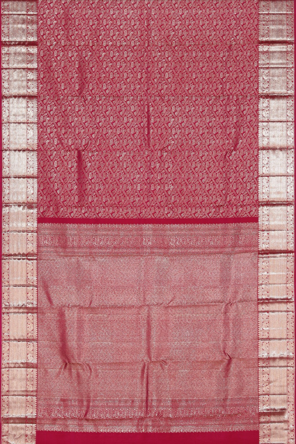 Kanchipattu Brocade Magenta-Pink Saree