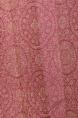 Collection of Kanchipattu Brocade Lavender-Pink Saree in a gallery layout